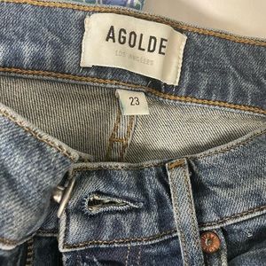 AGOLDE straight jeans medium wash